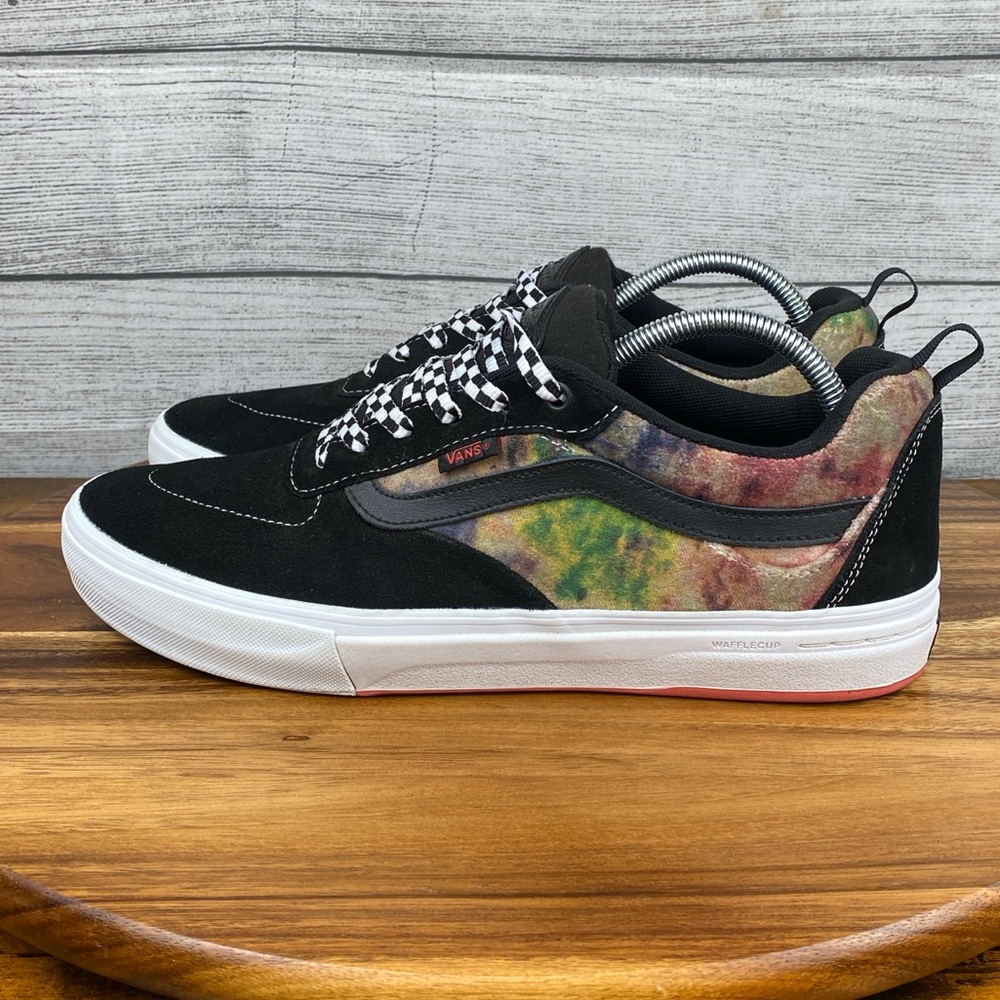 Vans Kyle Walker Pro Black Multi Tie Dye Terry Skate Shoe Mens Sneaker Size 10.5